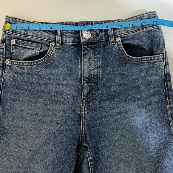 H&M Divided High Rise Raw Hem Jeans - Picture 7 of 8